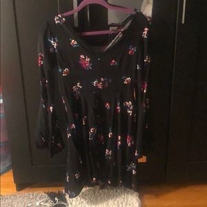 Black medium length dress